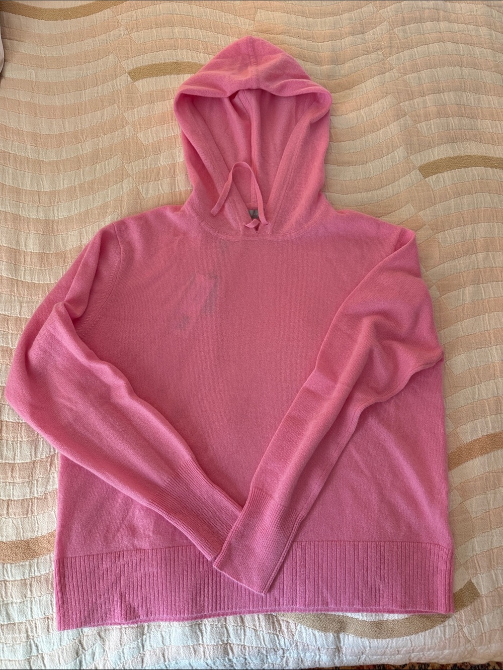 InCashmere Pink Hooded Cashmere Sweater